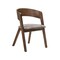 Armen Living Venus and Jackie 5 Piece Walnut and Marble Round Dining Set SETVEDIWA5D - alternate 2